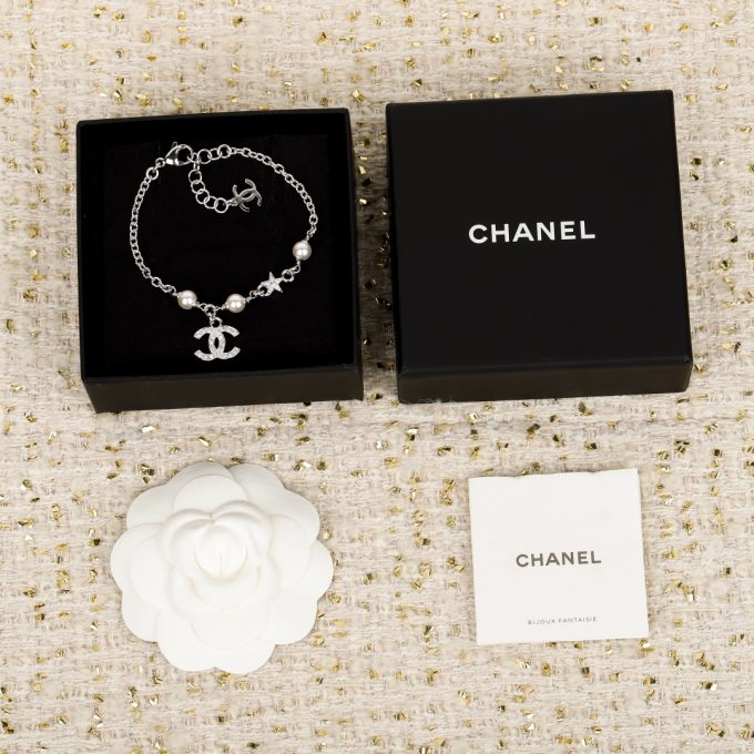 C Five-pointed Star Pearl Double C Bracelet
