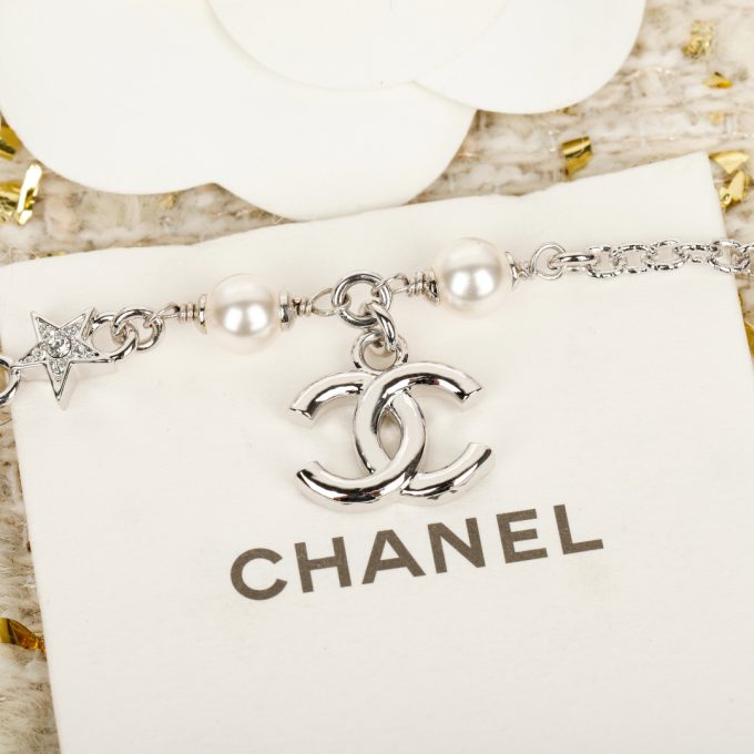 C Five-pointed Star Pearl Double C Bracelet