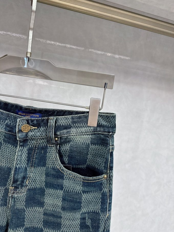new tide men's fashion casual denim shorts