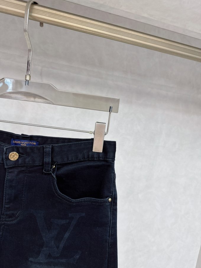 new tide men's fashion casual denim shorts