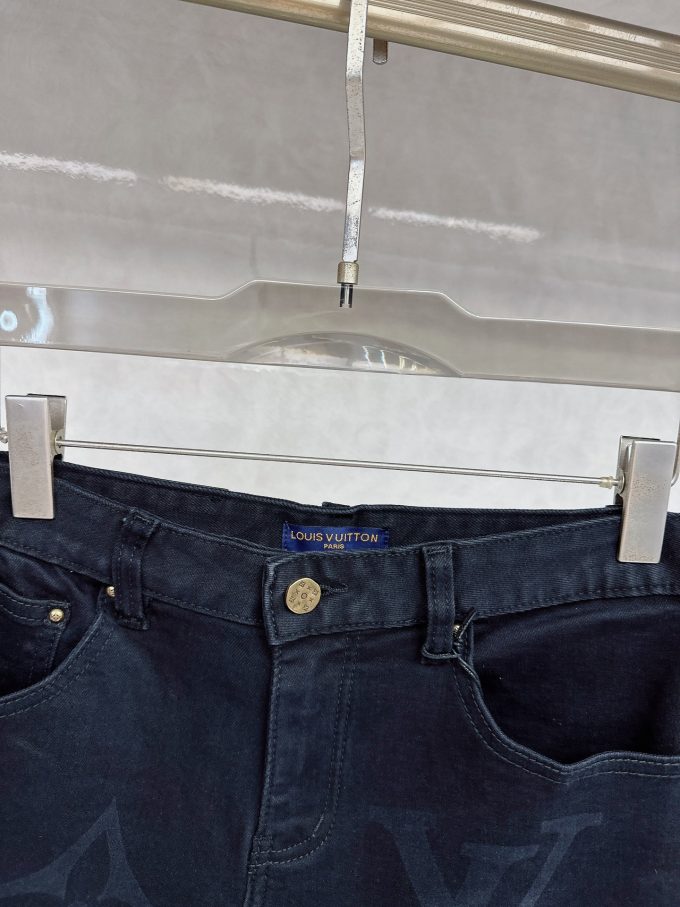 new tide men's fashion casual denim shorts