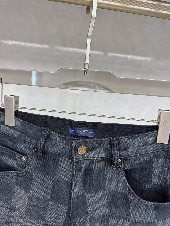 new tide men's fashion casual denim shorts