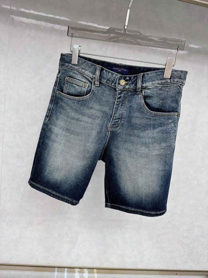 new tide men's fashion casual denim trousers