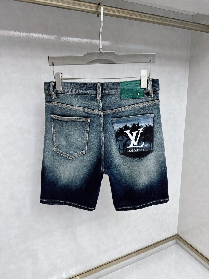 new tide men's fashion casual denim trousers