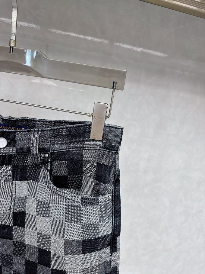 new tide men's fashion casual denim shorts