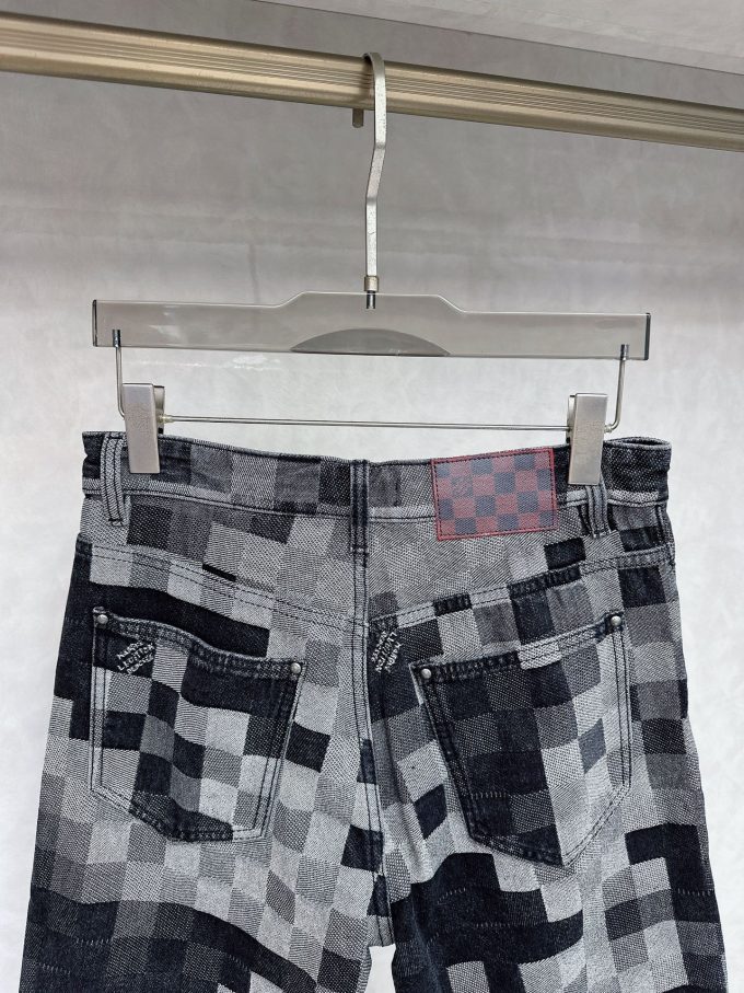new tide men's fashion casual denim shorts