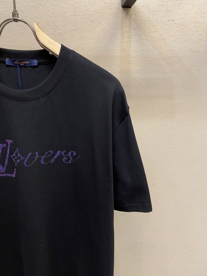 2025 Spring/Summer New Gradient Colourful Printed Short Sleeve T-Shirt