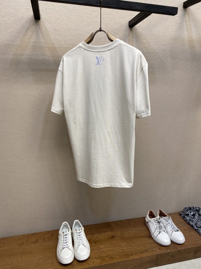 Gradient Colour Printed Short Sleeve T-Shirt