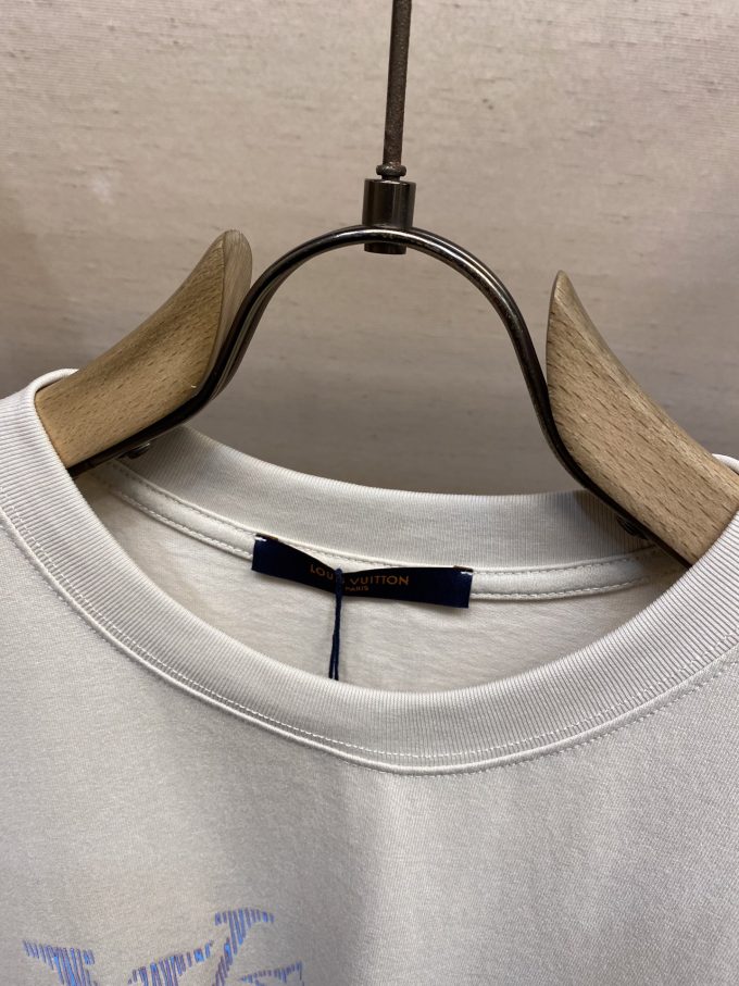 Gradient Colour Printed Short Sleeve T-Shirt