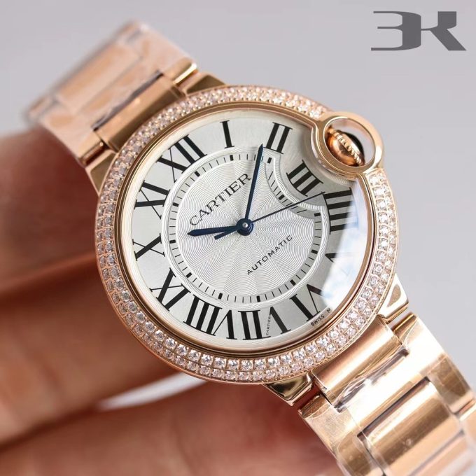 C t double row diamond ring rose gold balloon