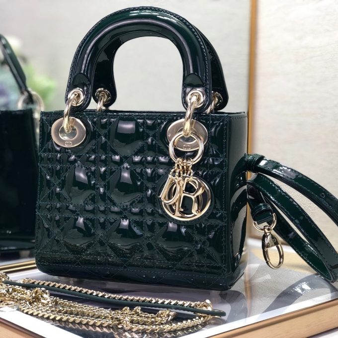 Dark Green Medium Handbag