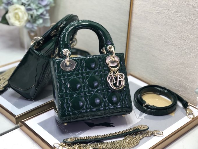 Dark Green Medium Handbag