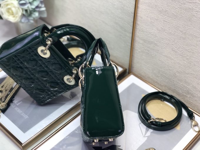 Dark Green Medium Handbag
