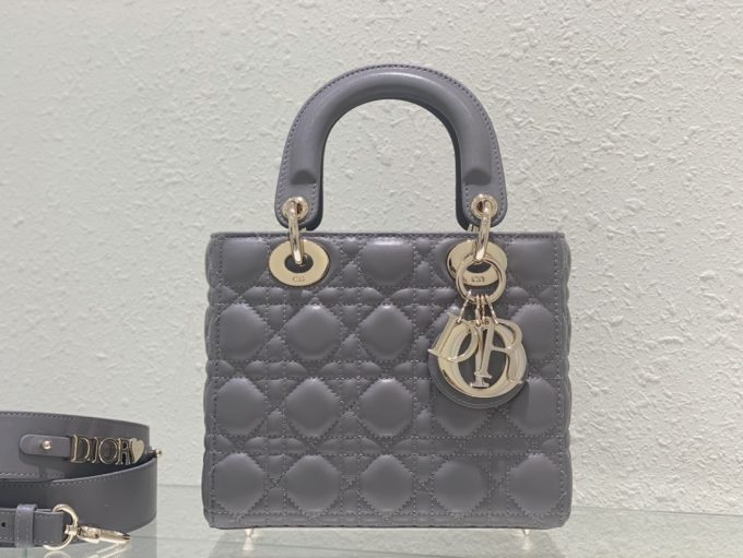 Princess Di Four Compartment Gold Clasp Iron Grey