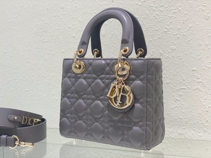 Princess Di Four Compartment Gold Clasp Iron Grey
