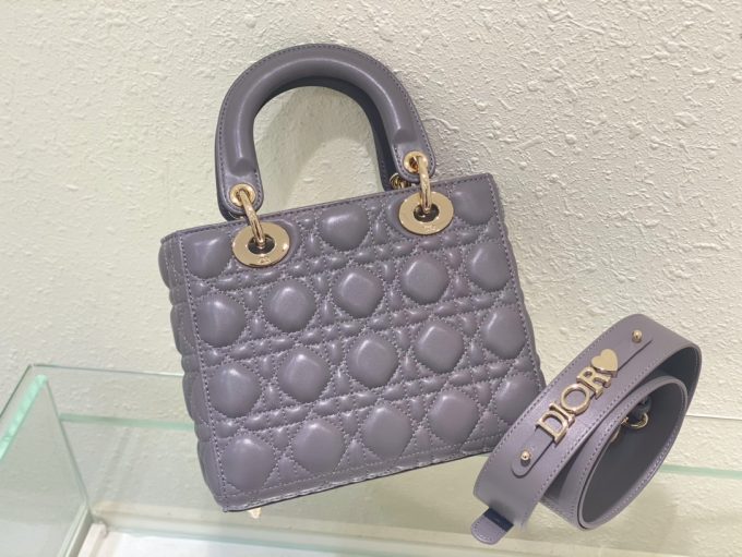 Princess Di Four Compartment Gold Clasp Iron Grey