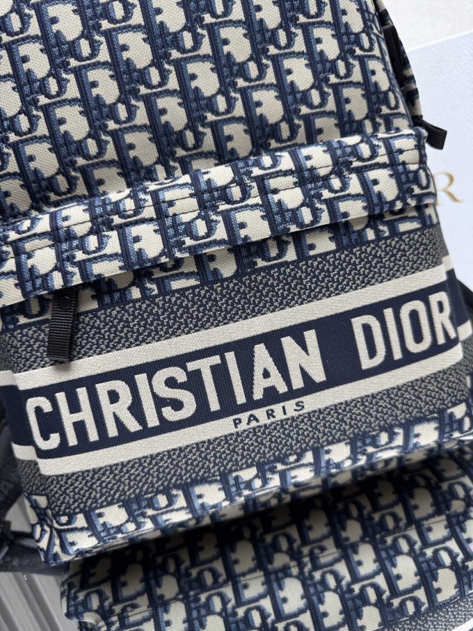 DiorTravel Backpack ‘Blue Cloth Large