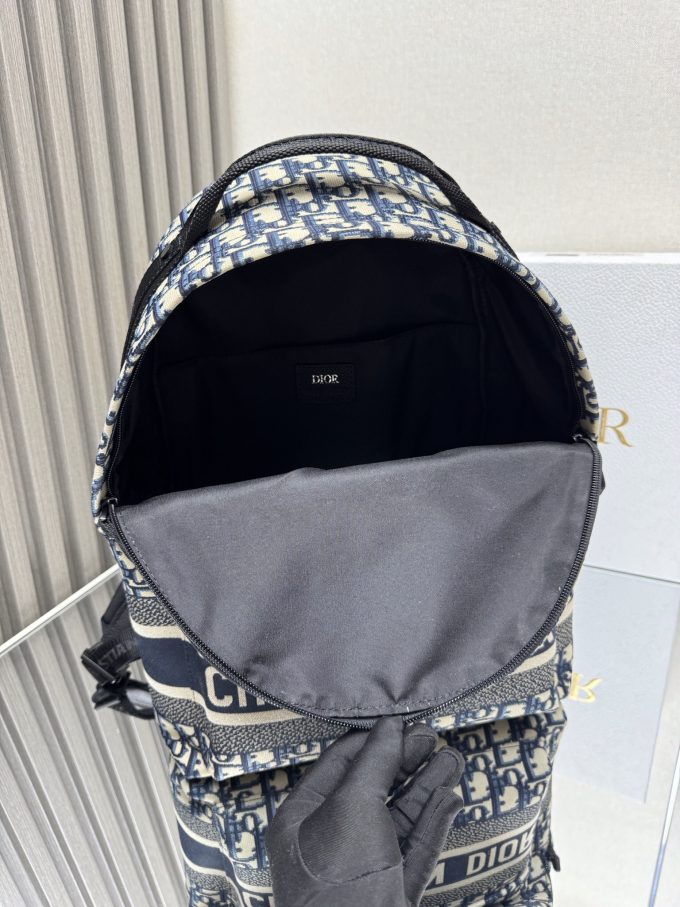 DiorTravel Backpack ‘Blue Cloth Large