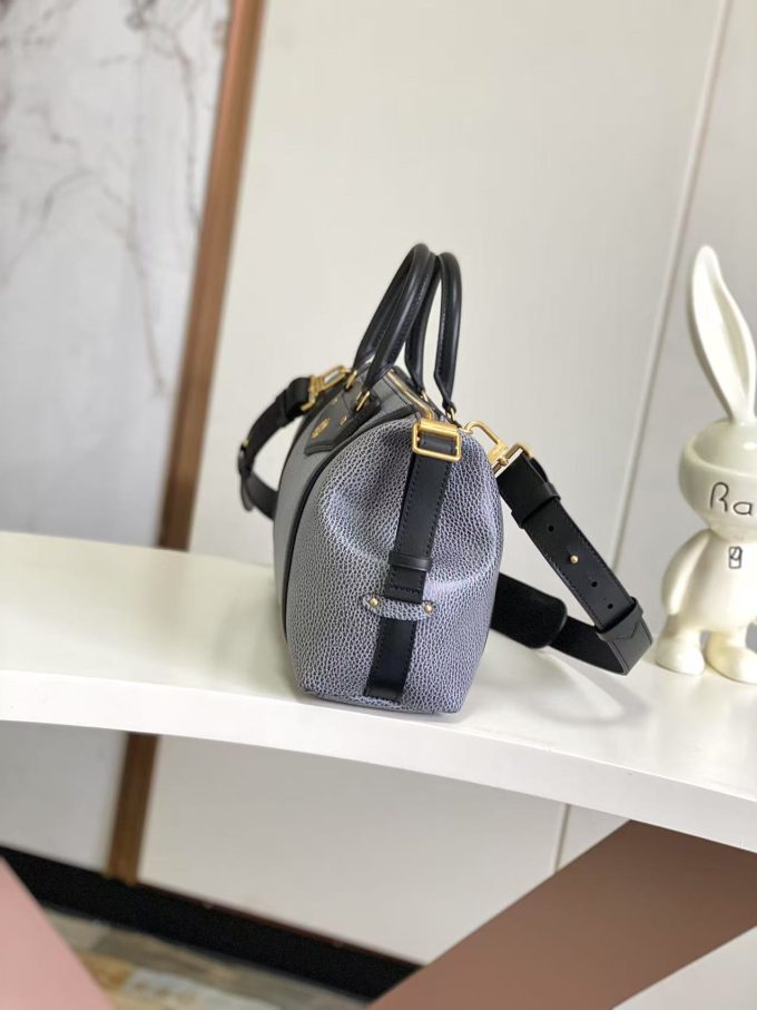 Medium bag in grey and blue