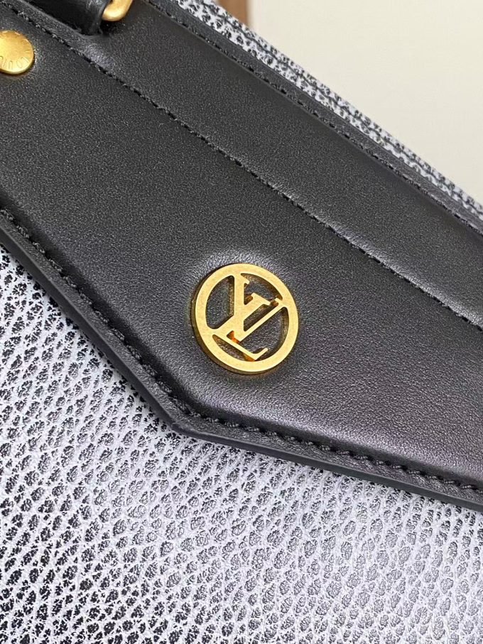 Medium bag in grey and blue