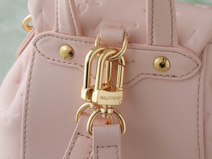Pink Full leather embossed