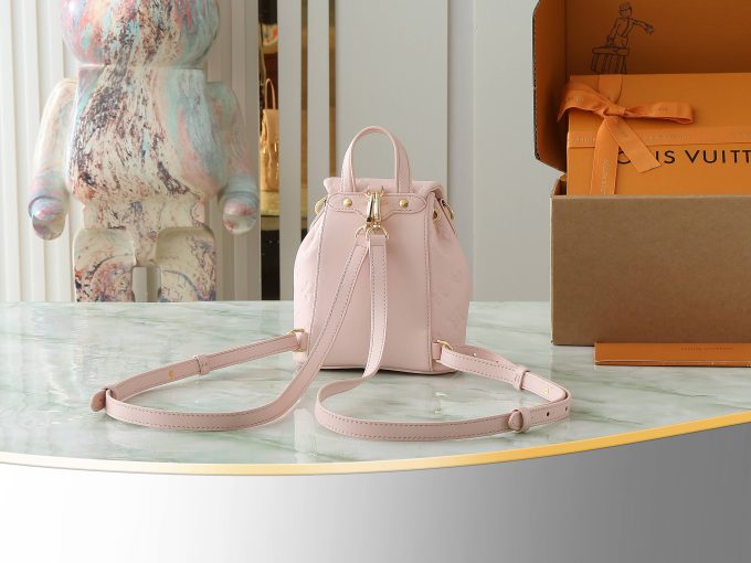 Pink Full leather embossed