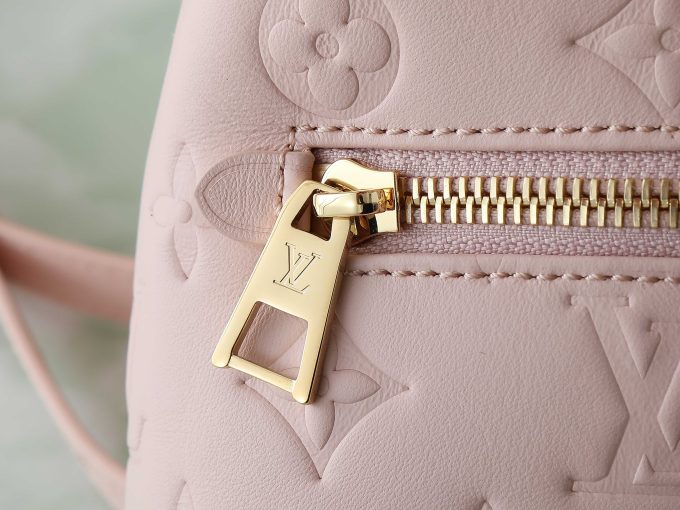 Pink Full leather embossed