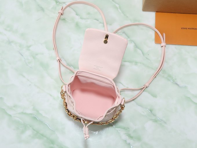 Pink Full leather embossed