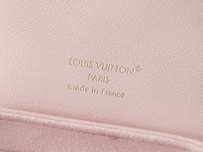 Pink Full leather embossed