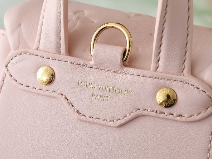 Pink Full leather embossed