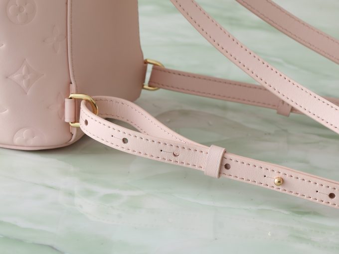 Pink Full leather embossed
