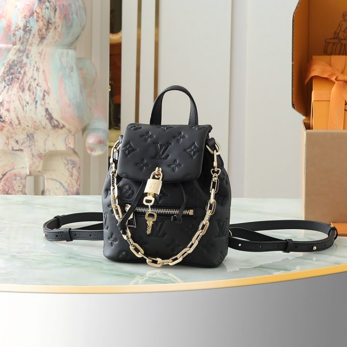 Black Full leather embossed
