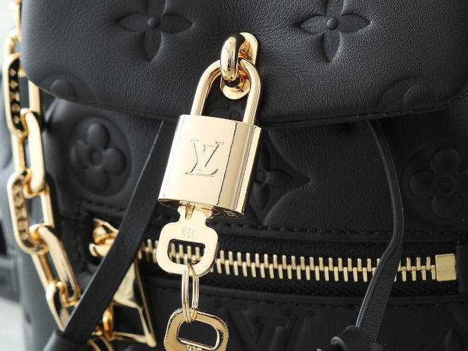 Black Full leather embossed