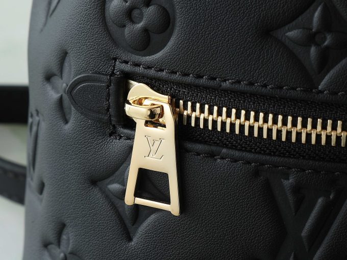 Black Full leather embossed