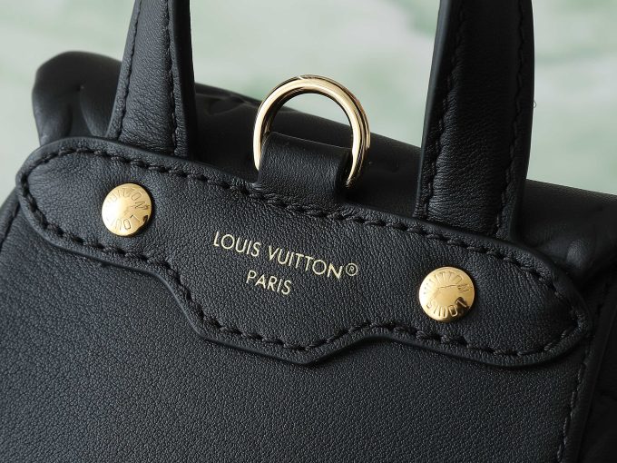 Black Full leather embossed