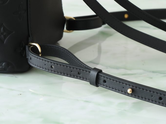 Black Full leather embossed