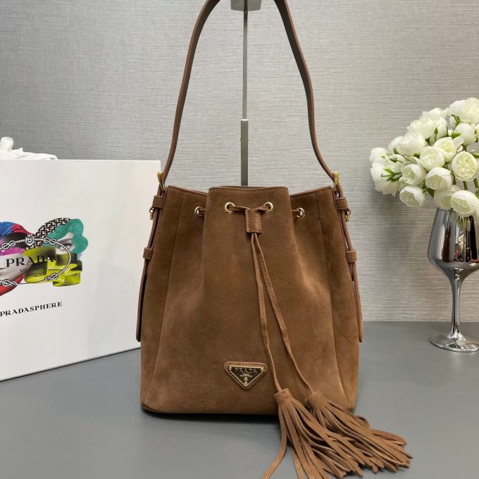 New (Frosted Leather) Bucket Bag