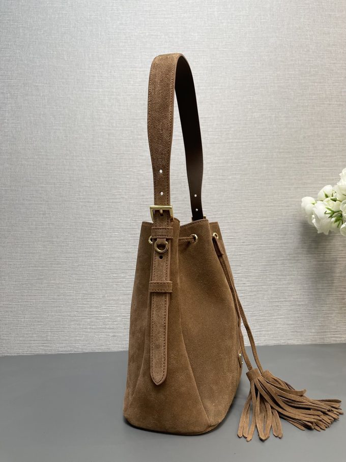 New (Frosted Leather) Bucket Bag