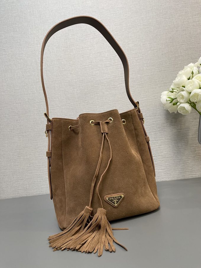 New (Frosted Leather) Bucket Bag