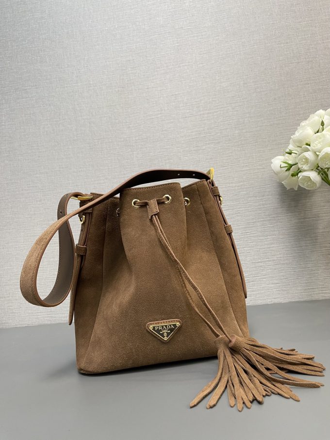 New (Frosted Leather) Bucket Bag