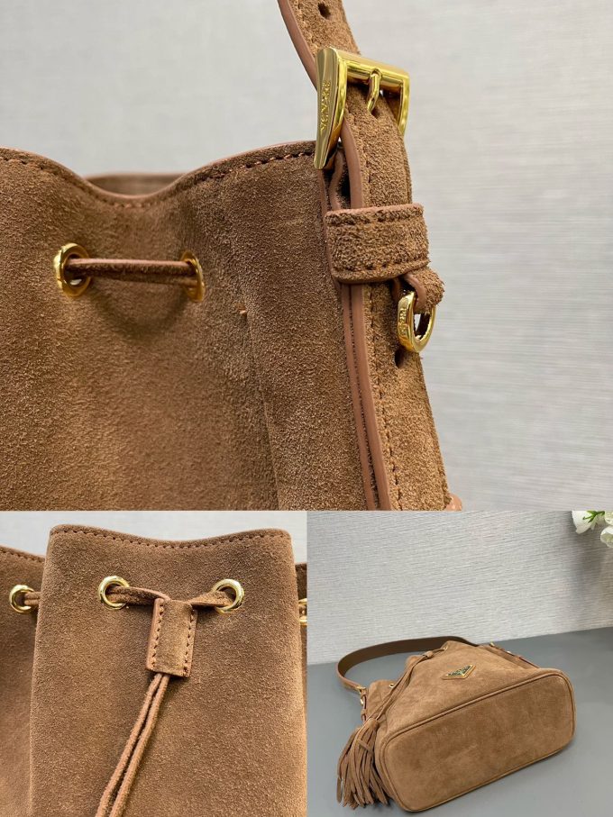 New (Frosted Leather) Bucket Bag