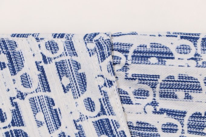 logo jacquard denim shirt