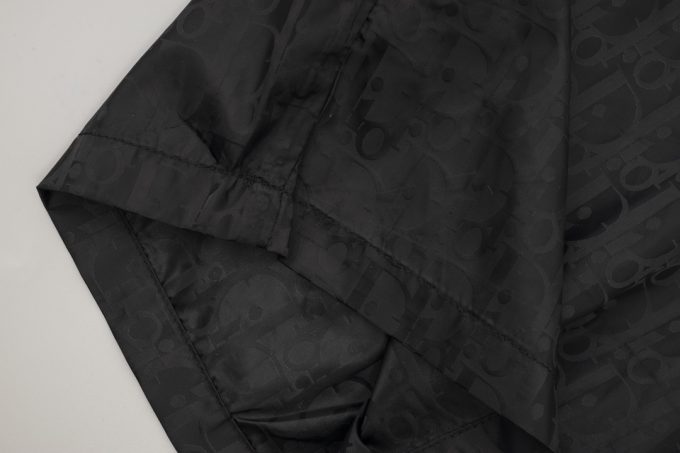Oblique printed drawstring shorts