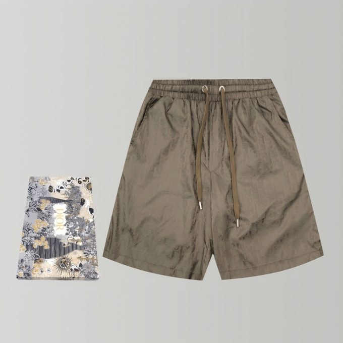 Spring and summer Oblique printed drawstring shorts
