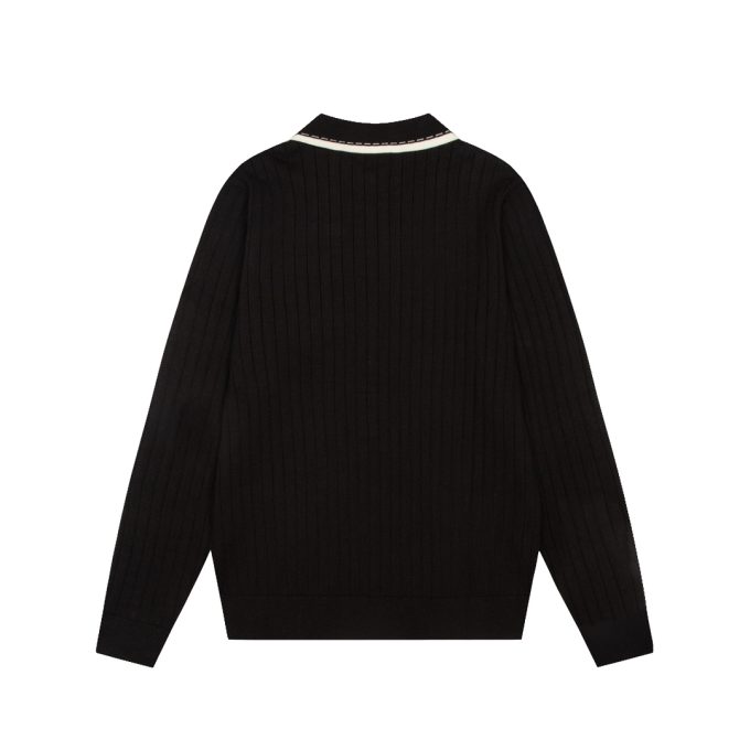 Knitted elastic lapel T-shirt