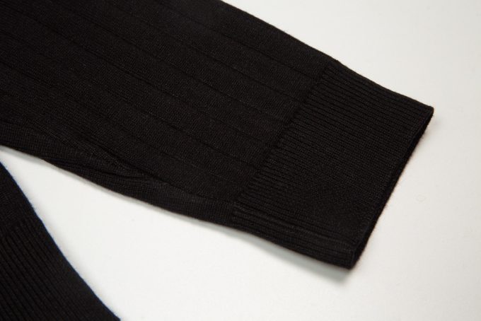 Knitted elastic lapel T-shirt