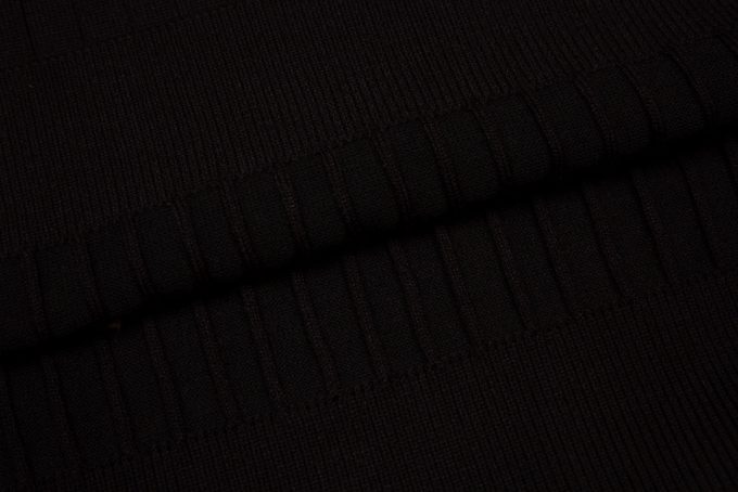 Knitted elastic lapel T-shirt
