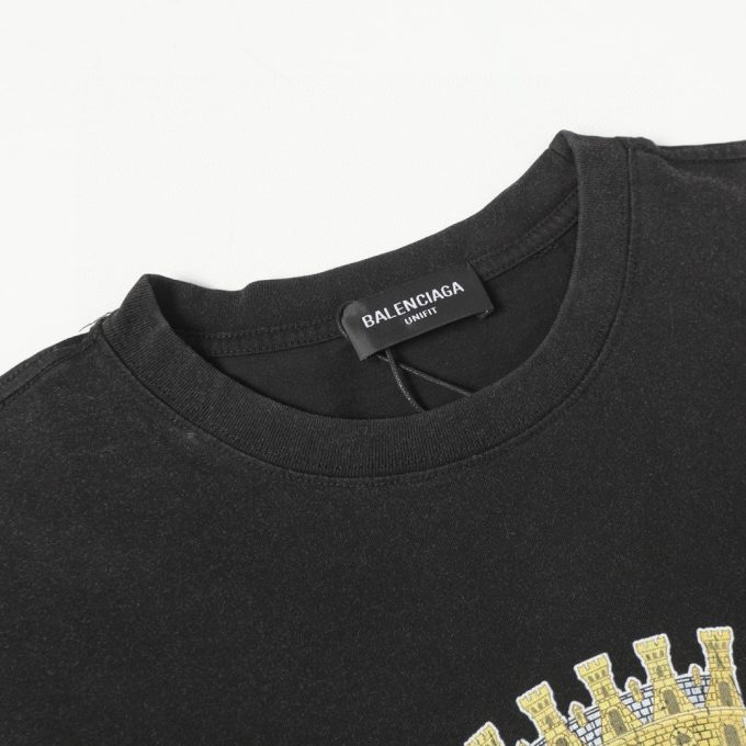 Balenciaga wheat ear Crown short-sleeved T-shirt