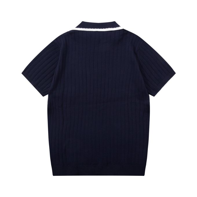 Hermes multicolored pocket knitted POLO shirt