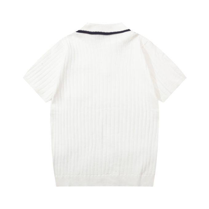 Hermes multicolored pocket knitted POLO shirt